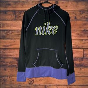 Nike Therma-Fit Black and Purple Hoodie